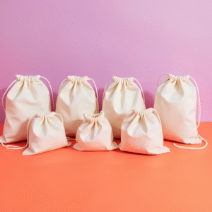 drawstring potli cotton bags